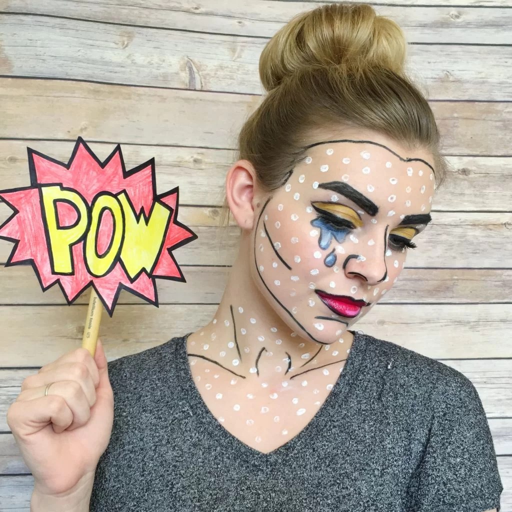 Pop Art Halloween Makeup Tutorial Taylor, Lately