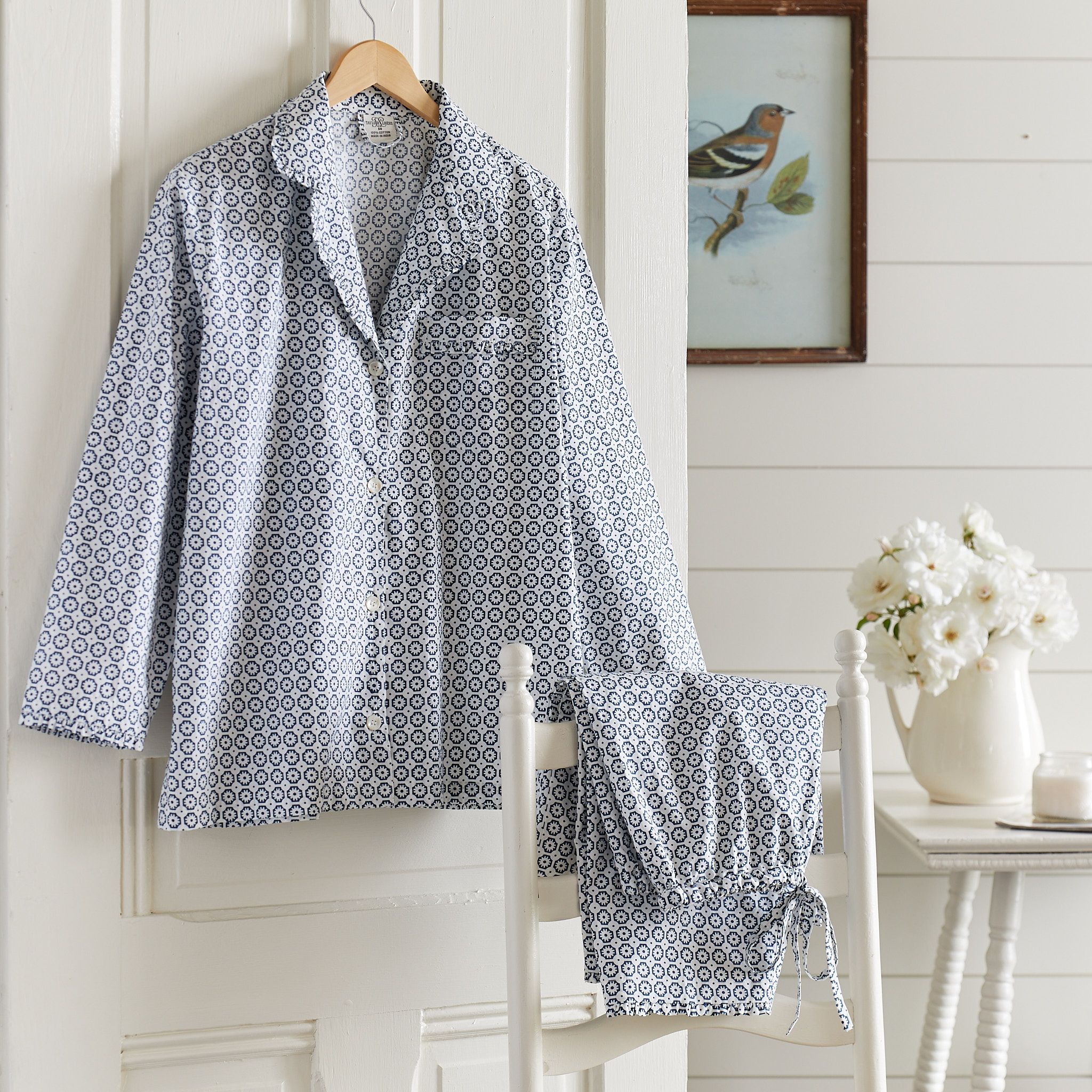 Carolina Indigo Pajama Set Soon) Taylor Linens