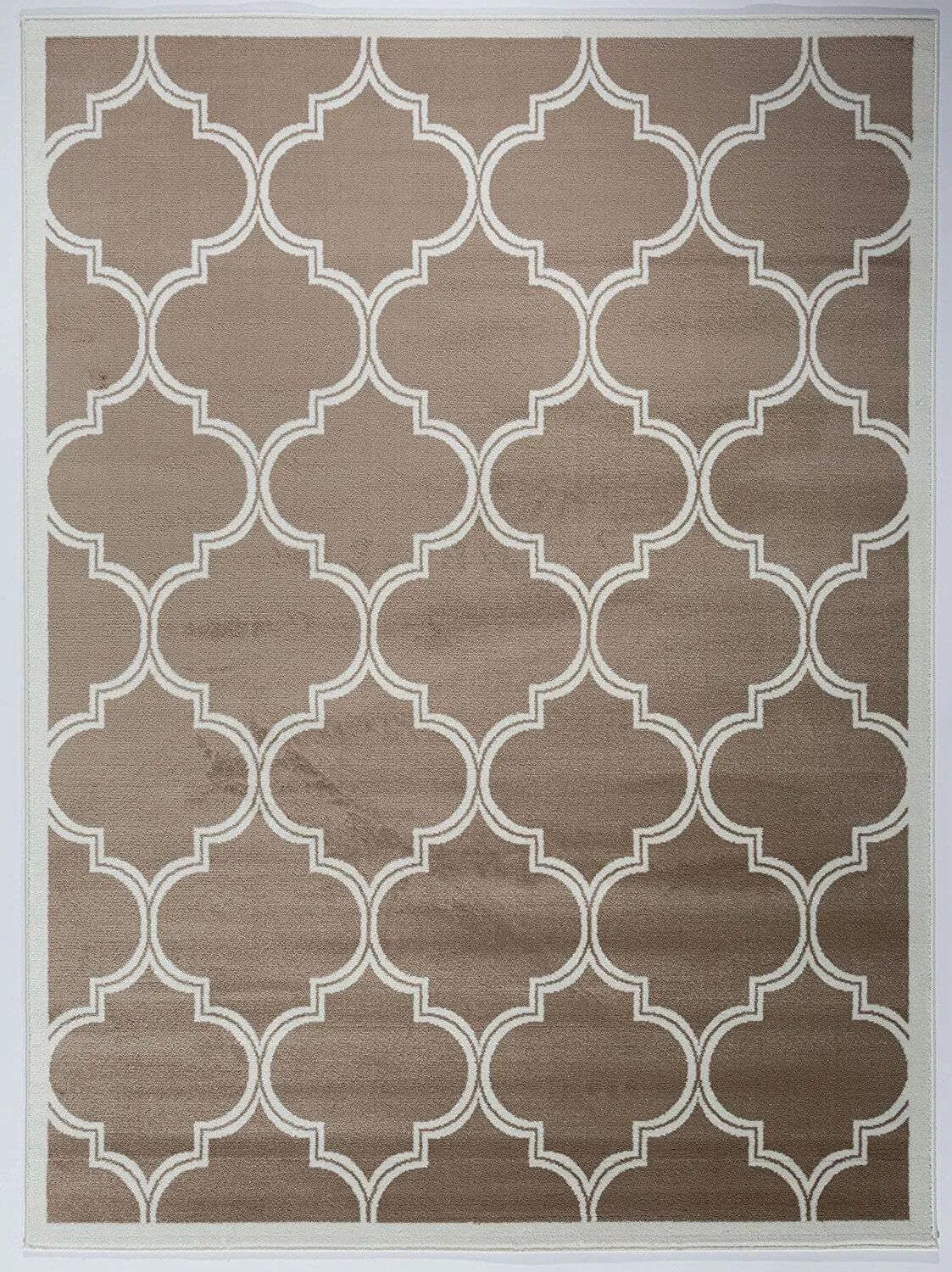 Cream Trellis Area Rug 7'10" X 10' Rental Taylor Rental Party Plus