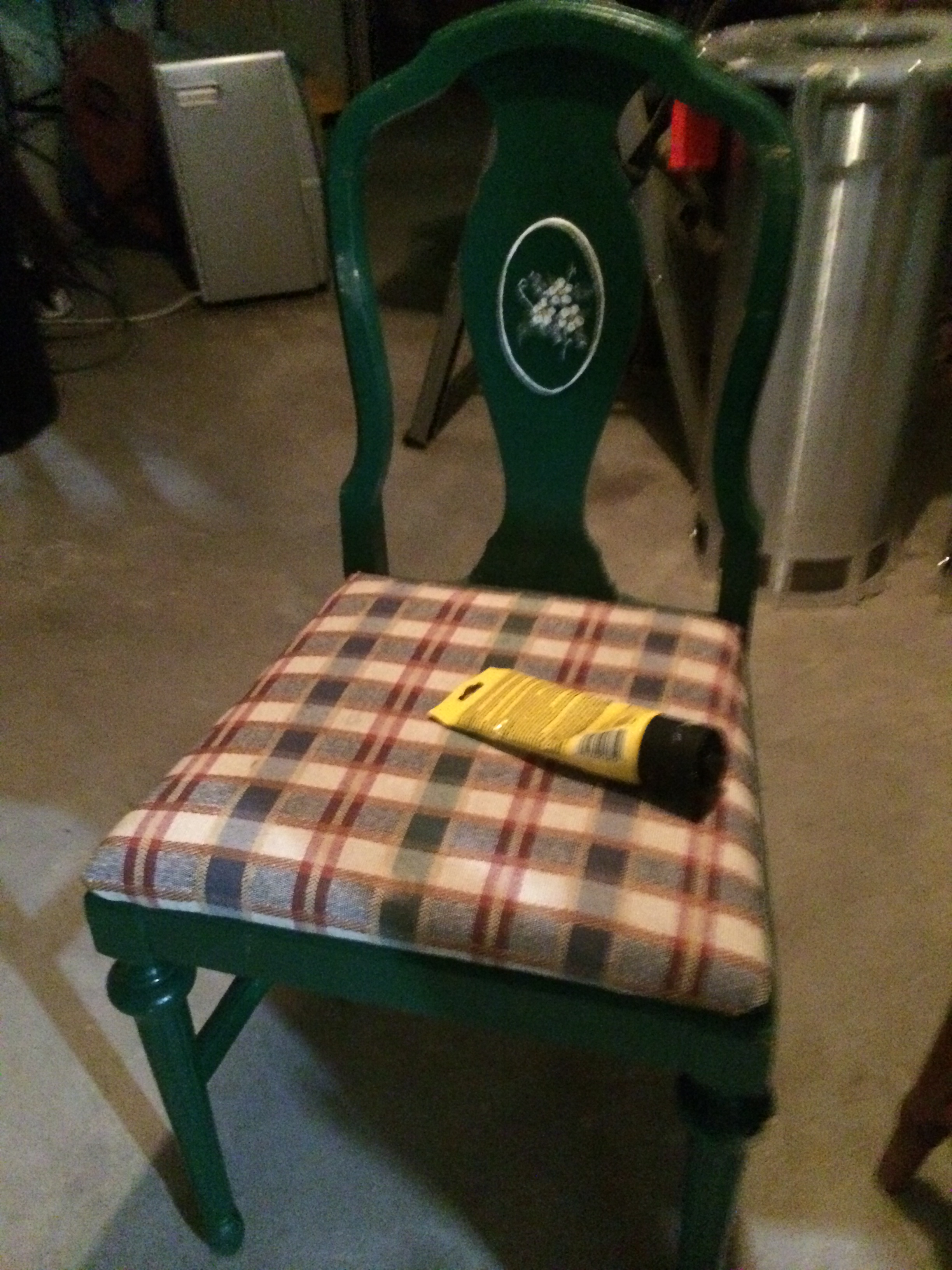 TayRose Design interior design Old kitchen chair gets makeover to a