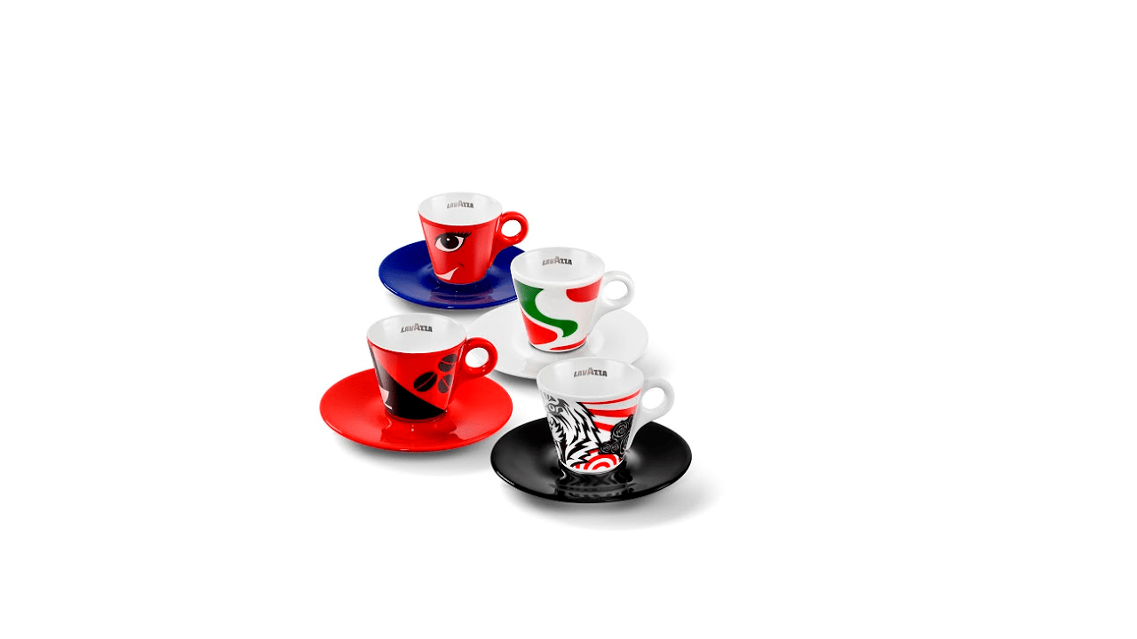 Tazzine Lavazza History collection 4 cup set Tazweed