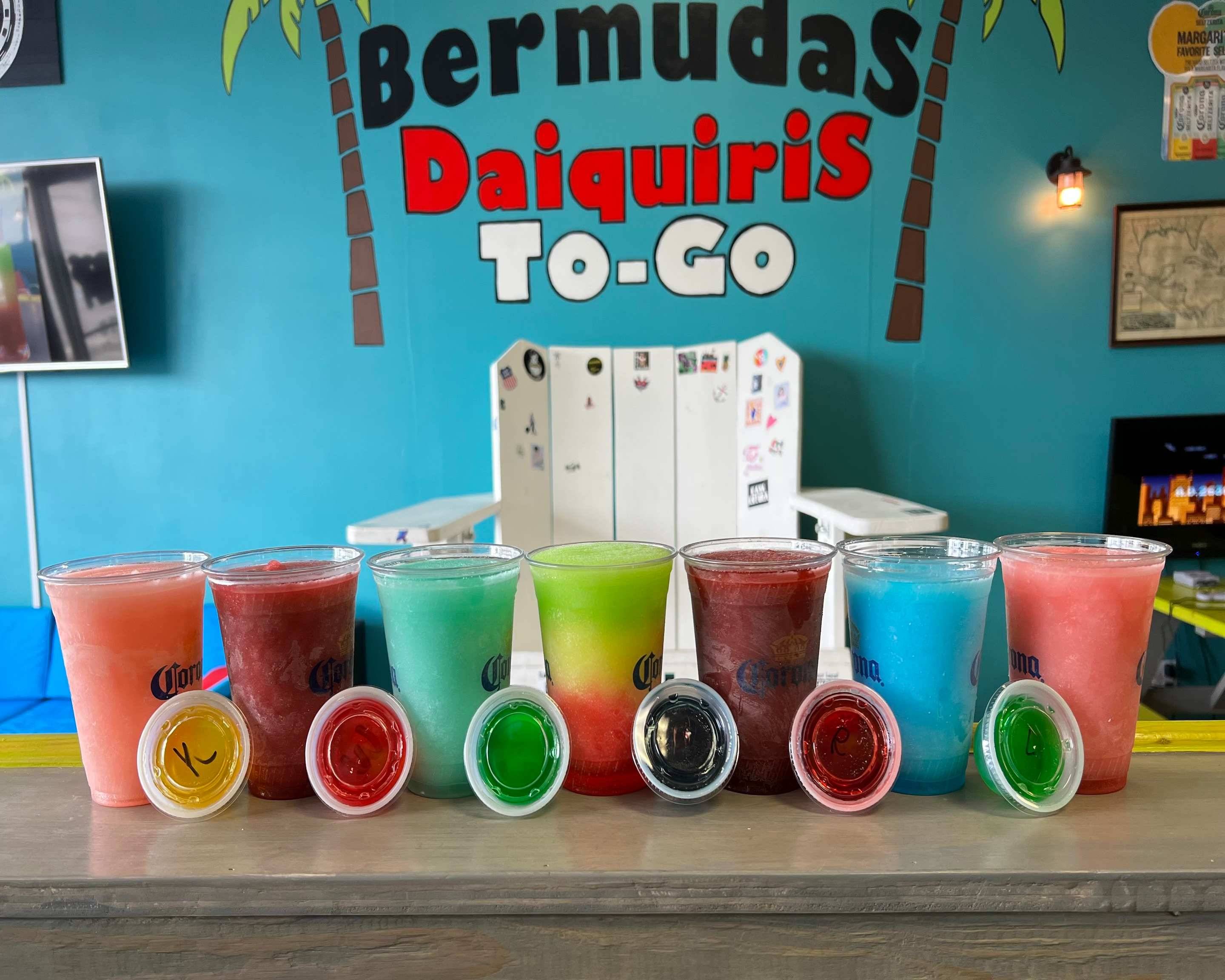 Bermudas Daiquiris ToGo Menu San Antonio • Order Bermudas Daiquiris To