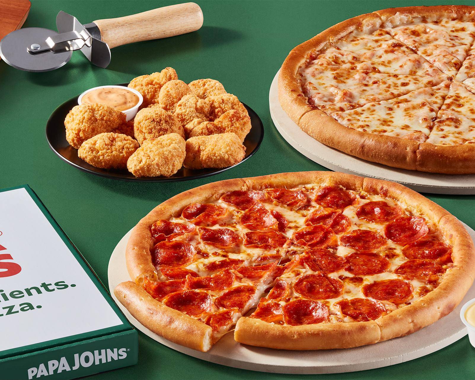 Order Papa Johns Pizza (610 N. Royal Avenue) Menu Delivery in Front