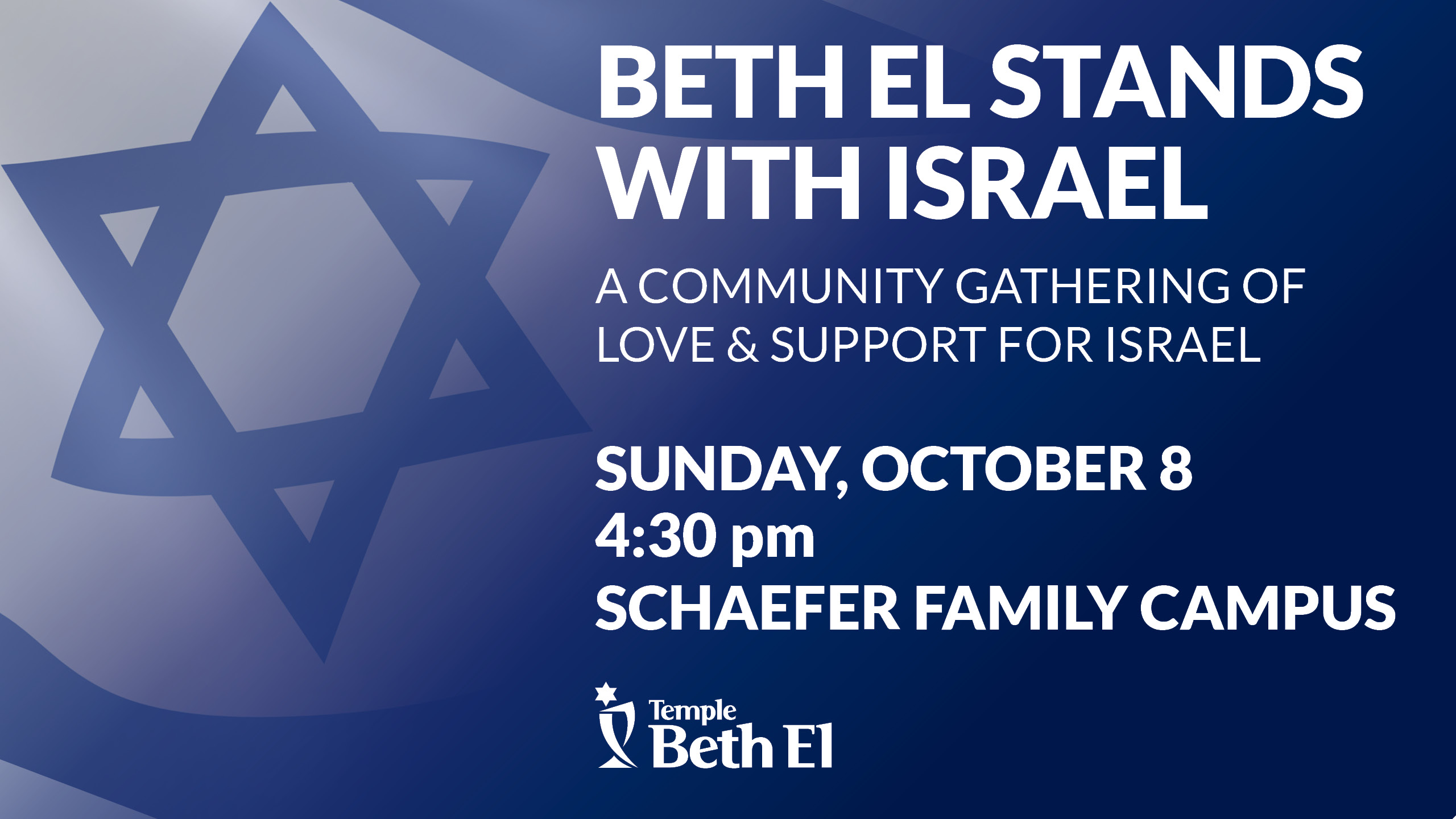 Beth El Stands with Israel Temple Beth El of Boca Raton