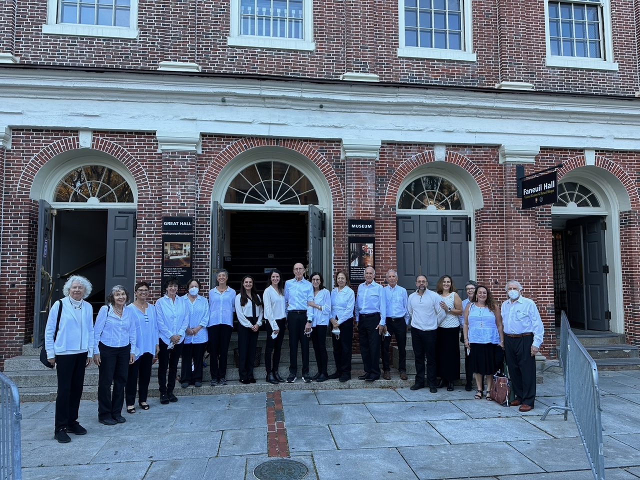 Sharim Singers attend Naturalization Ceremony at Faneuil Hall