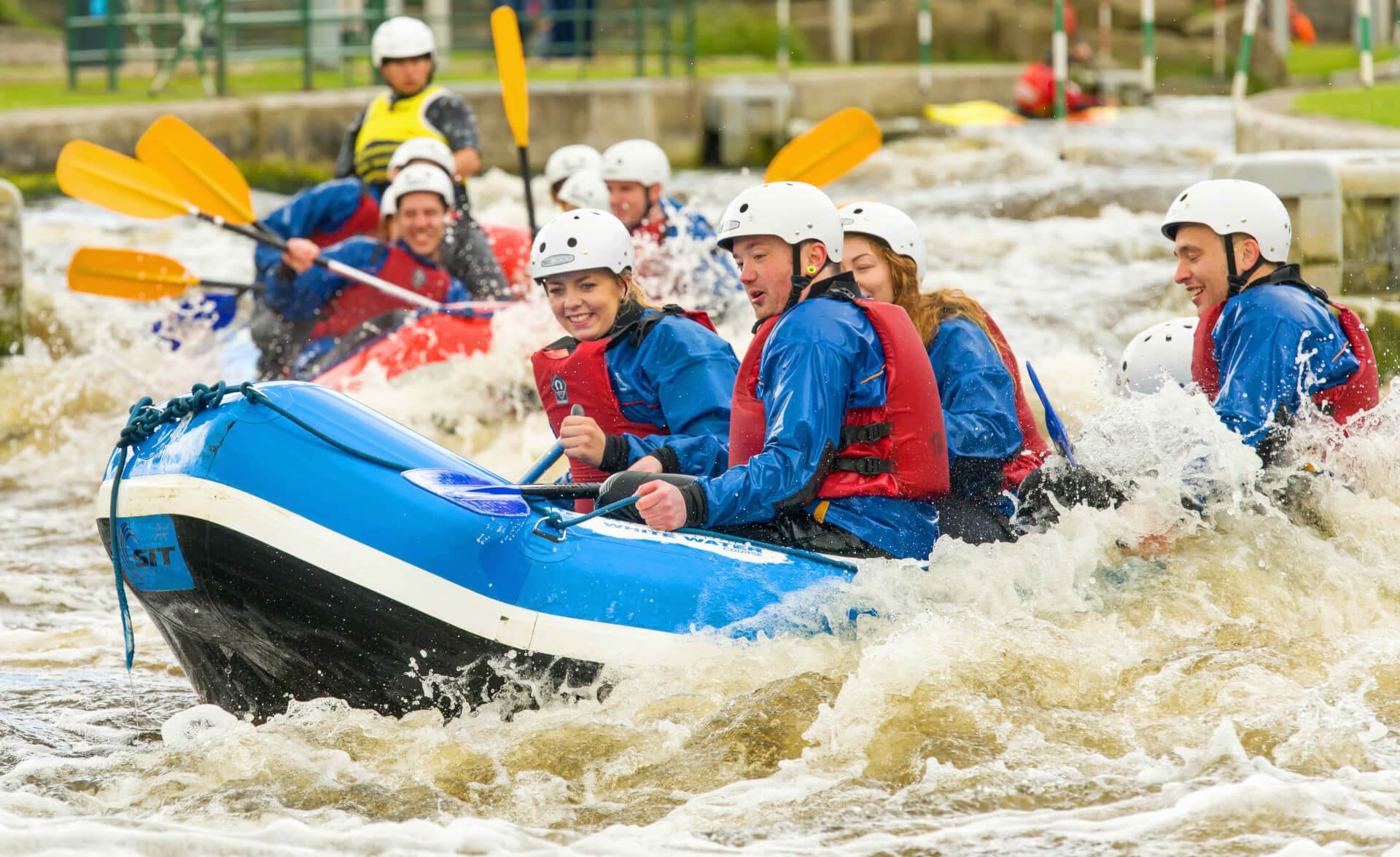 raftingsideways Tees Barrage International White Water Centre