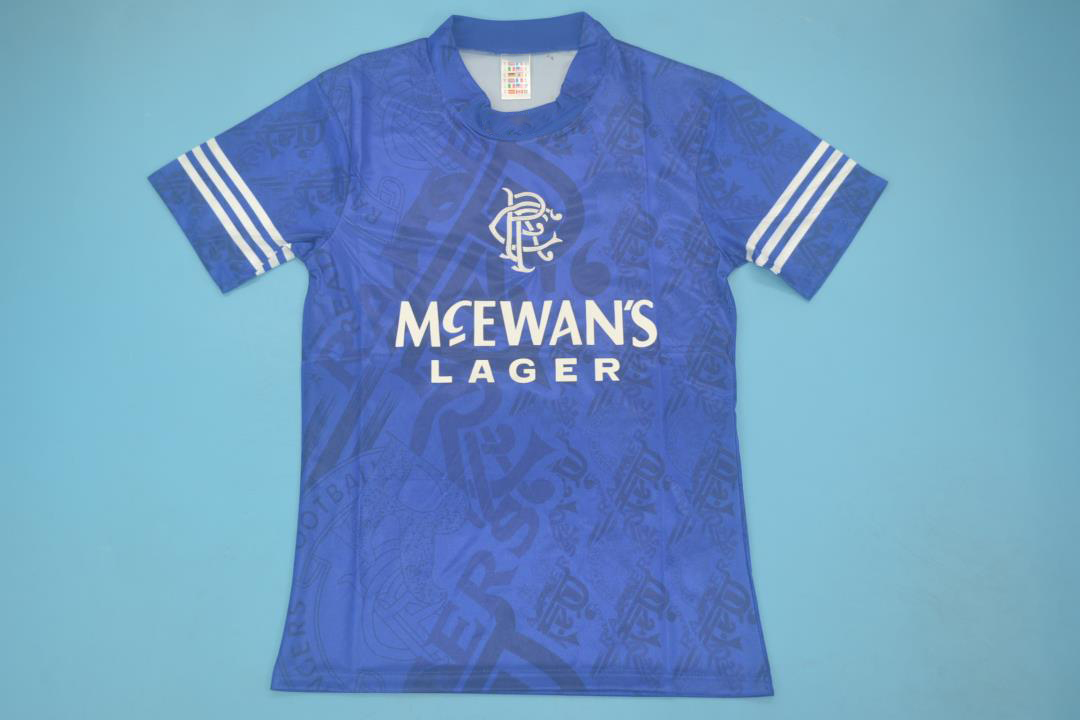 Glasgow Rangers 19941996 Home Football Jersey Kit [Free Shipping]