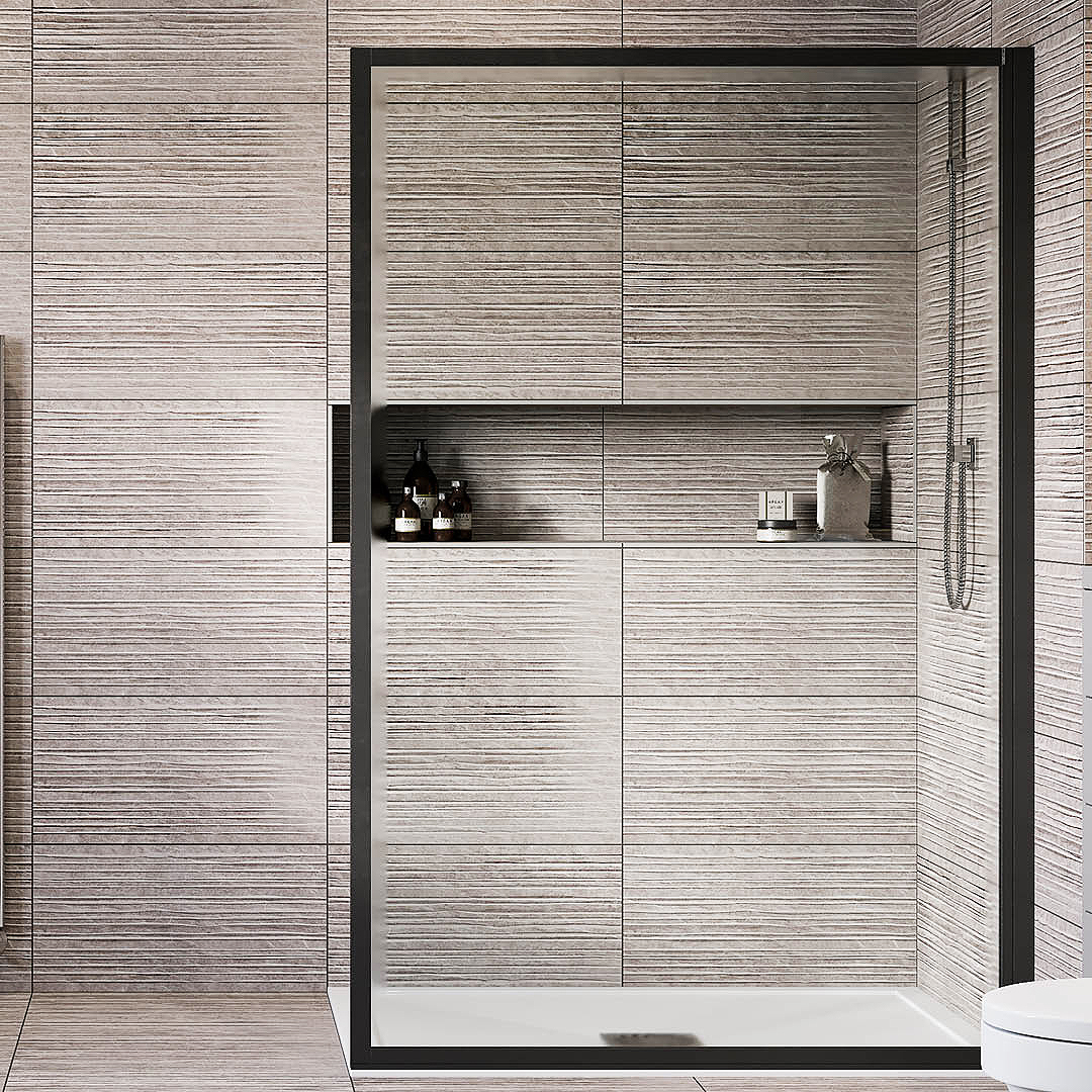 Park White Decor Stone Effect Porcelain 30x60cm Tile TBK Tiles