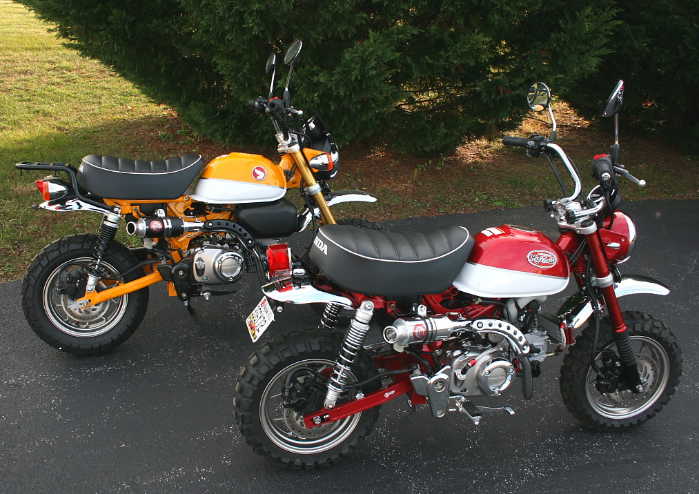 TB Rear Shock Set, 330mm Chrome Monkey 125 All Year Models