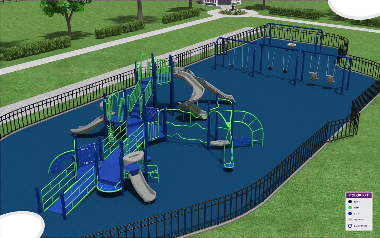 Greenlawn Park Playground renovation to Include solar cell phone