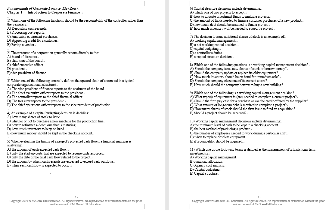 (PDF) CORPORATE FINANCE THIRD.