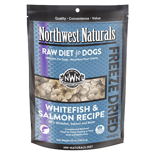 Northwest Naturals Freeze Dried Raw Diet for Dogs Whitefish & Salmon