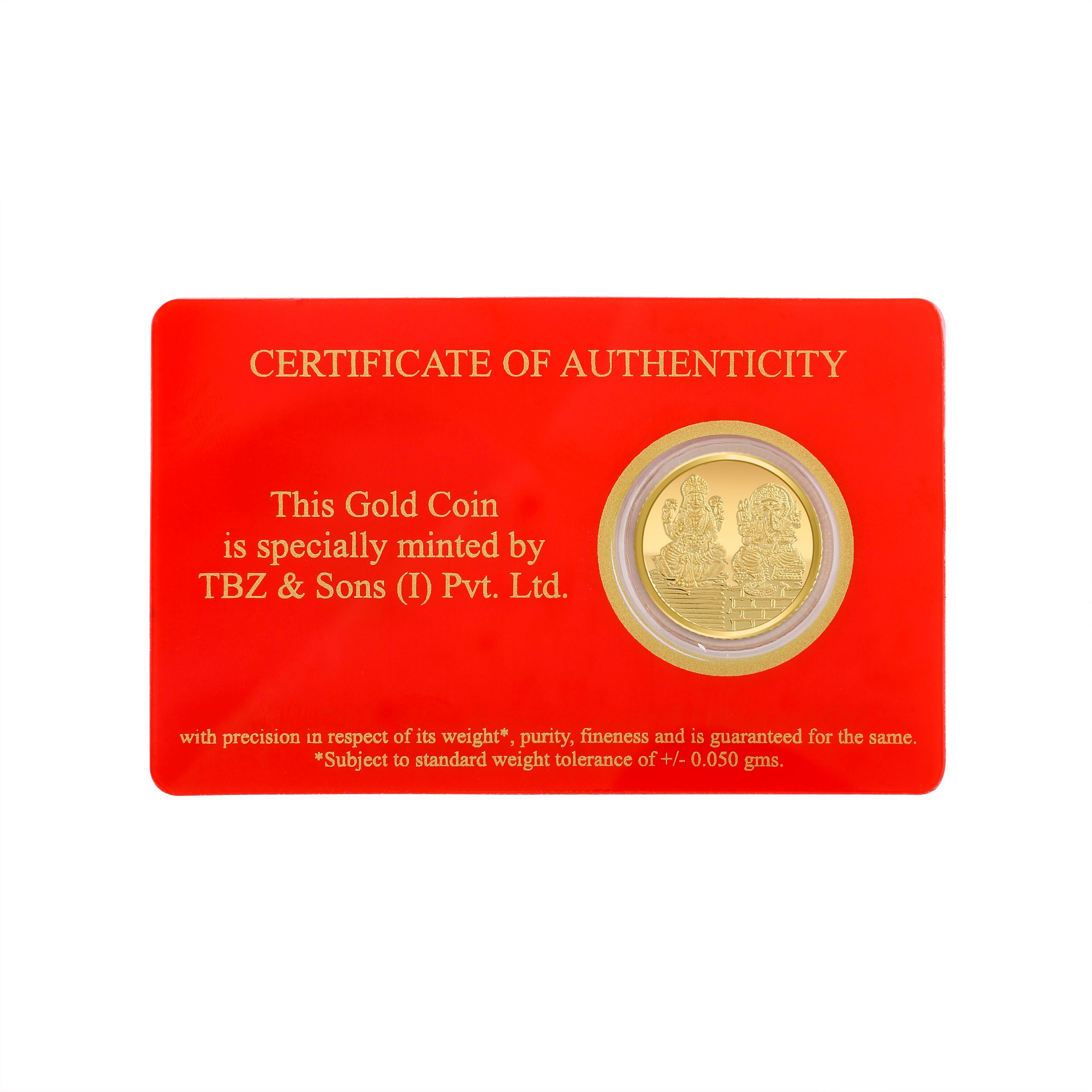 10 gm Gold Coin TBZ & Sons