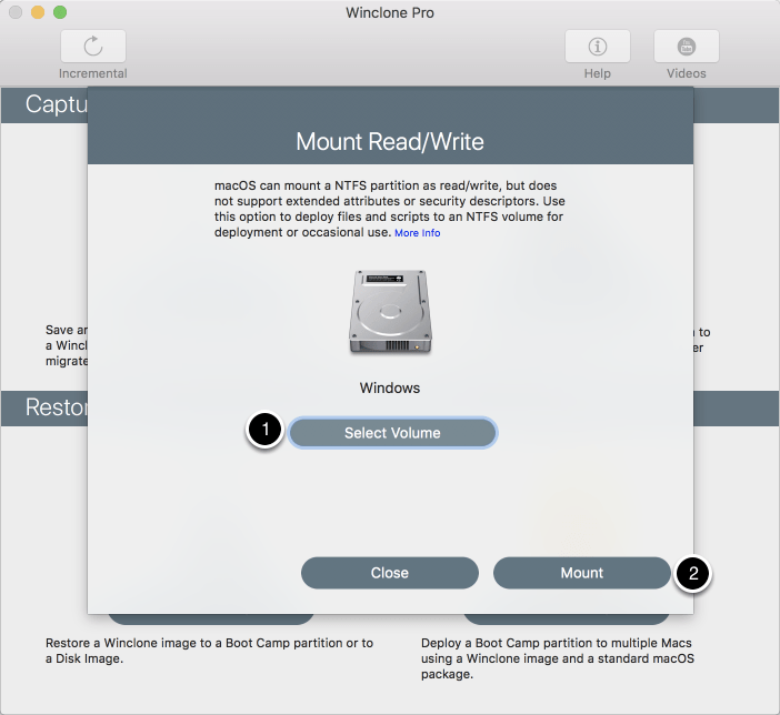 Mount Read/Write Twocanoes Software
