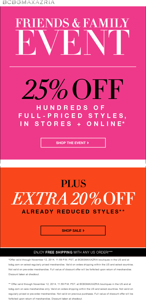 BCBG June 2020 Coupons and Promo Codes 🛒