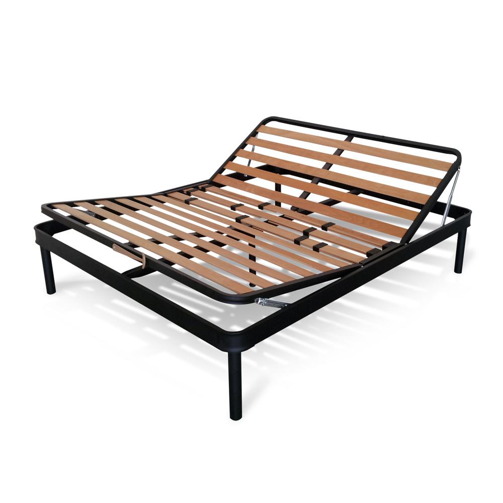 Manual Slatted Reinforced Bed Base OVERSIZE Super King 6ft x 6ft6" (180
