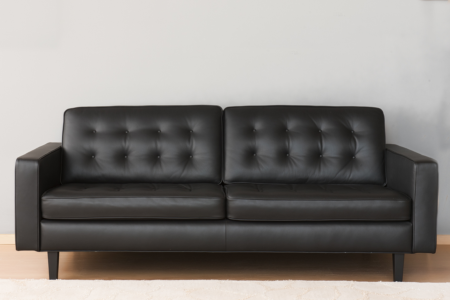 Divanistore Offerta Divano florence 3 posti vintage in pelle nero