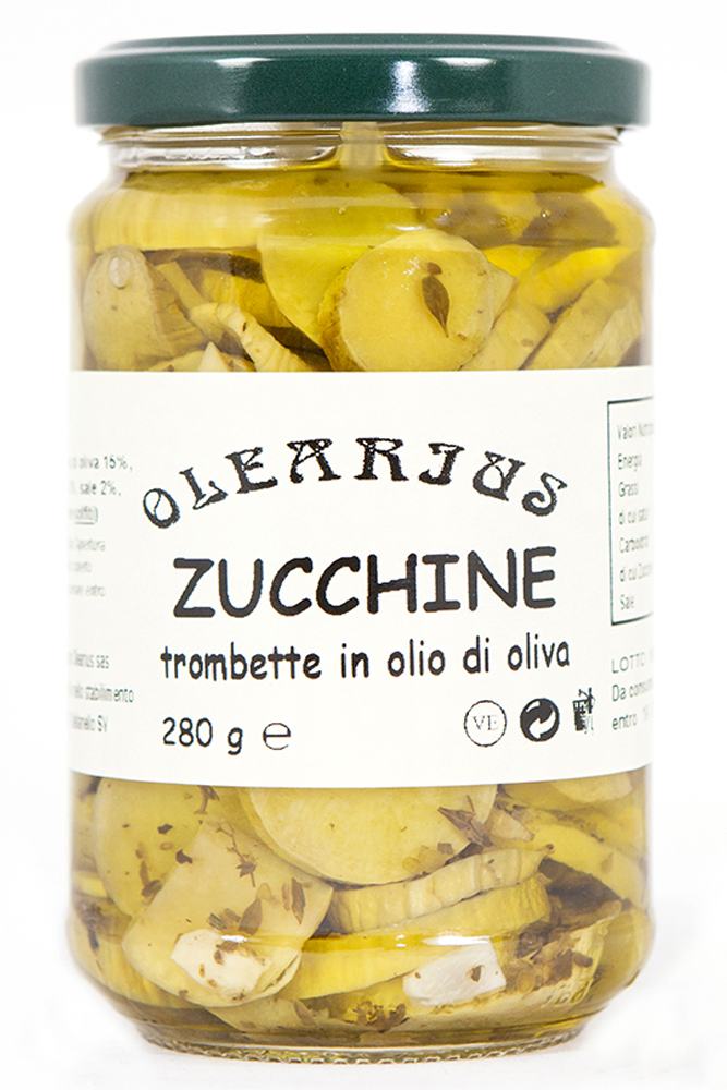 Zucchine Trombette Sott'olio Olearius OLEARIUS LAIGUEGLIA SAS