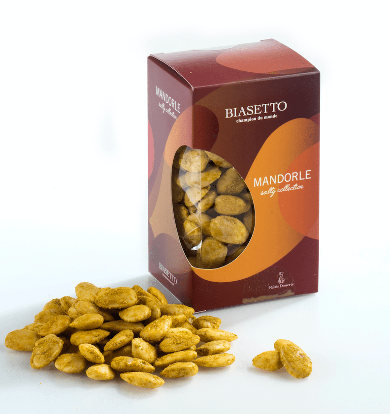 Mandorle salate al curry Pasticceria Biasetto