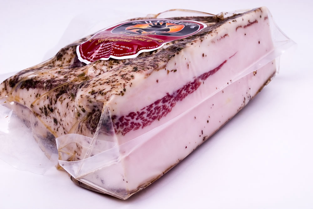 Lardo di suino di Patanegra prodotto da Il Grifone di Udine Il