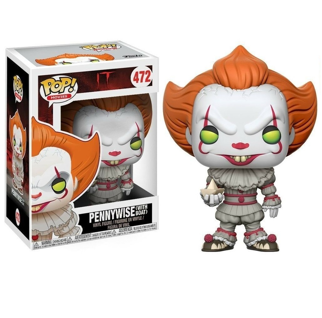 Funko Pop 472 PENNYWISE (with Boat) IT Kaos Tech
