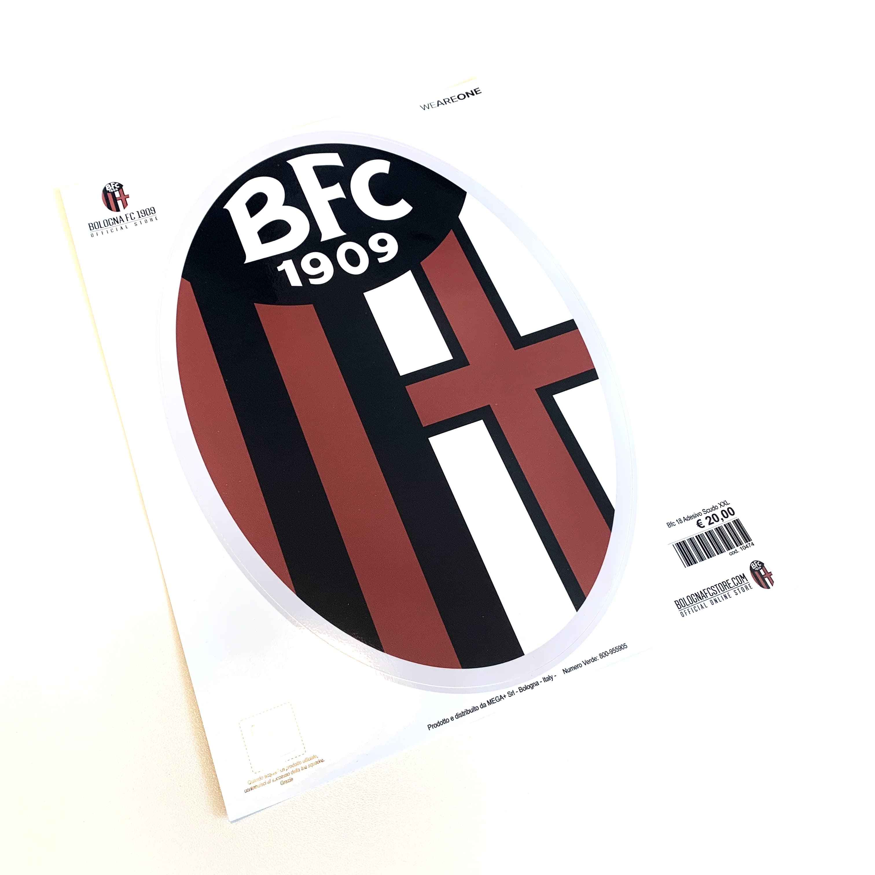 Bologna Fc ADESIVO LOGO UFFICIALE XXL Bologna Fc