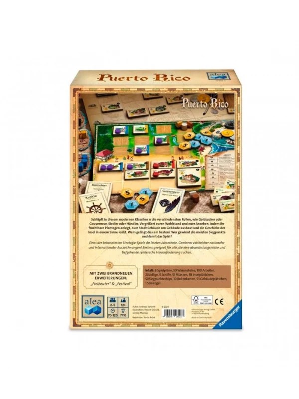 Puerto Rico Juego de mesa Ravensburger. Distribuidor España