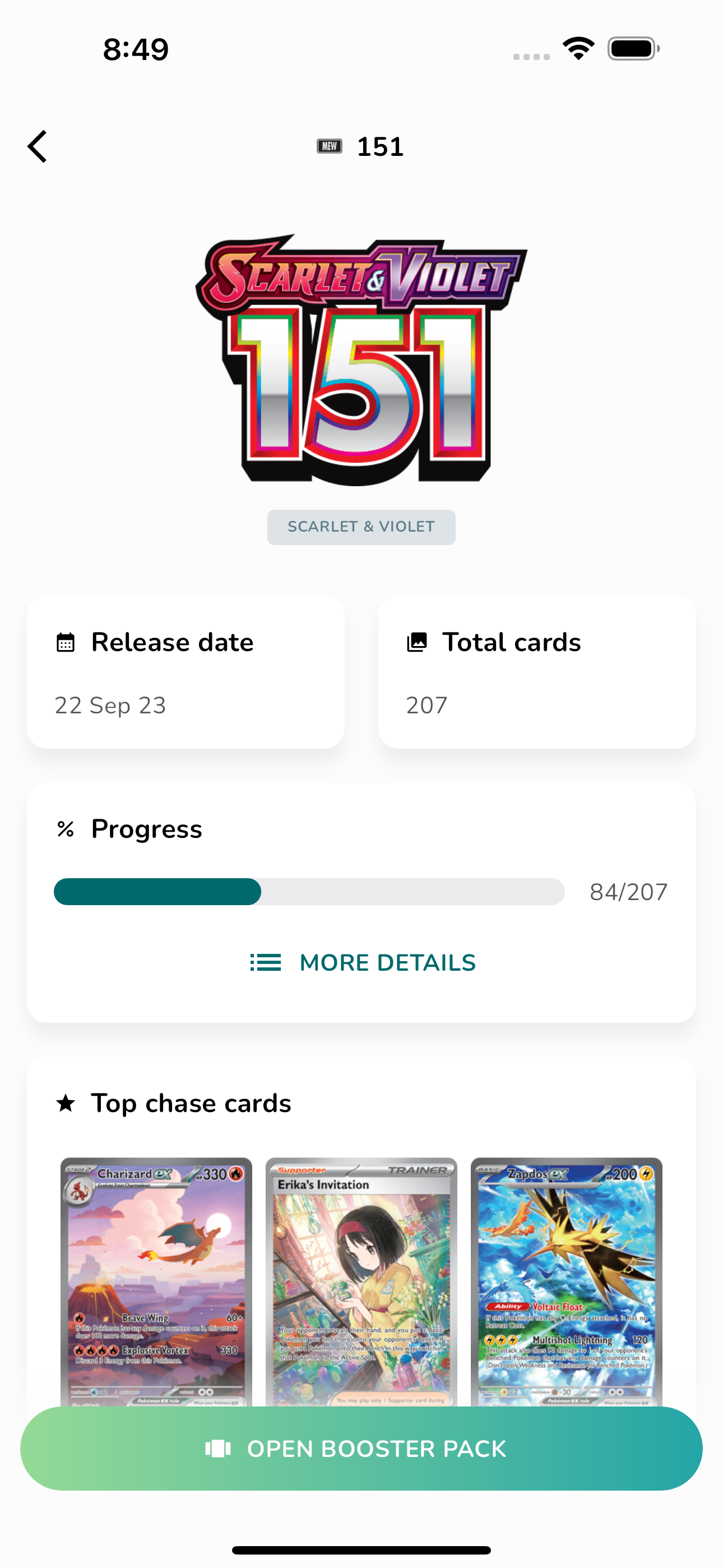 TCG Simulator The virtual Pokémon booster packs opening experience