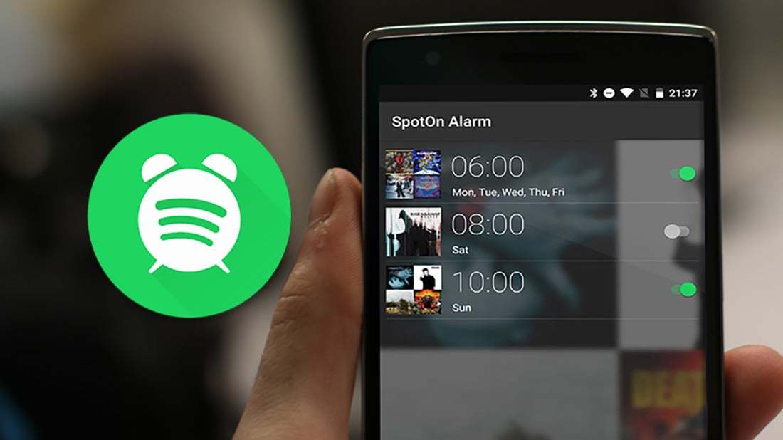 SpotOn Alarm AndroidApp weckt euch mit eurer SpotifyMusik