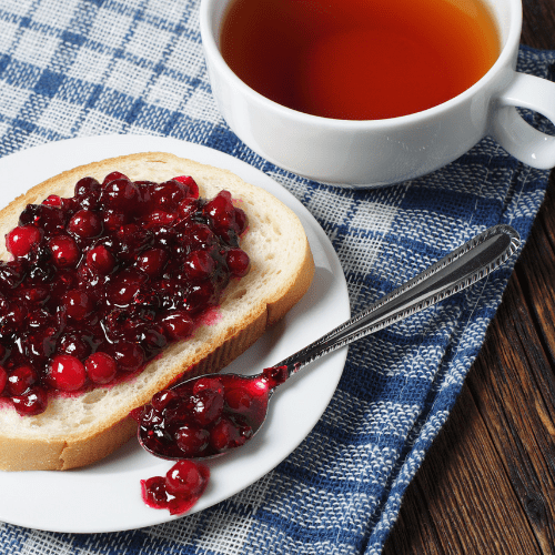 Tea a drink with jam and bread Cooking With Tea T Ching