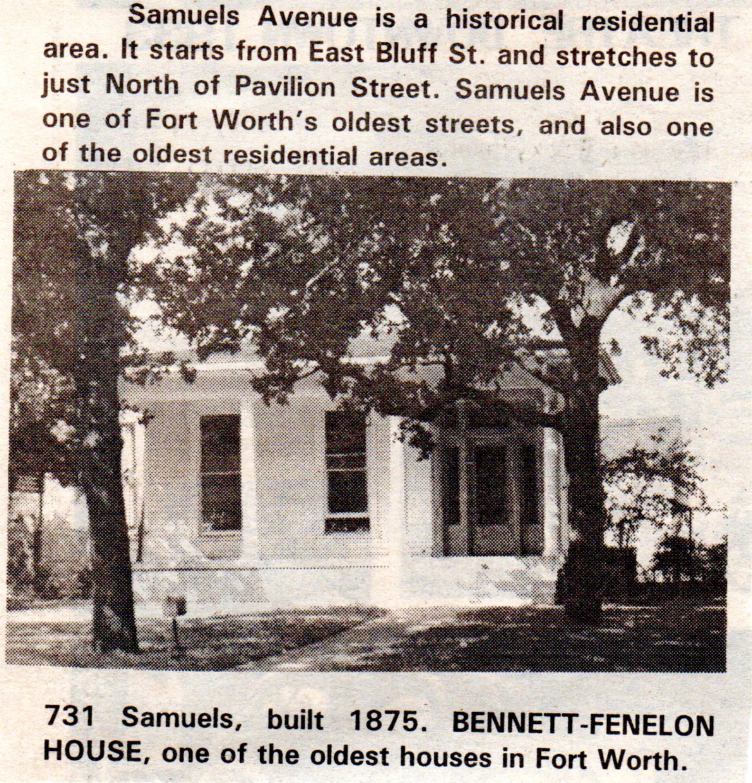 Samuels Ave. Photo Expedition The Tarrant County Historical Journal