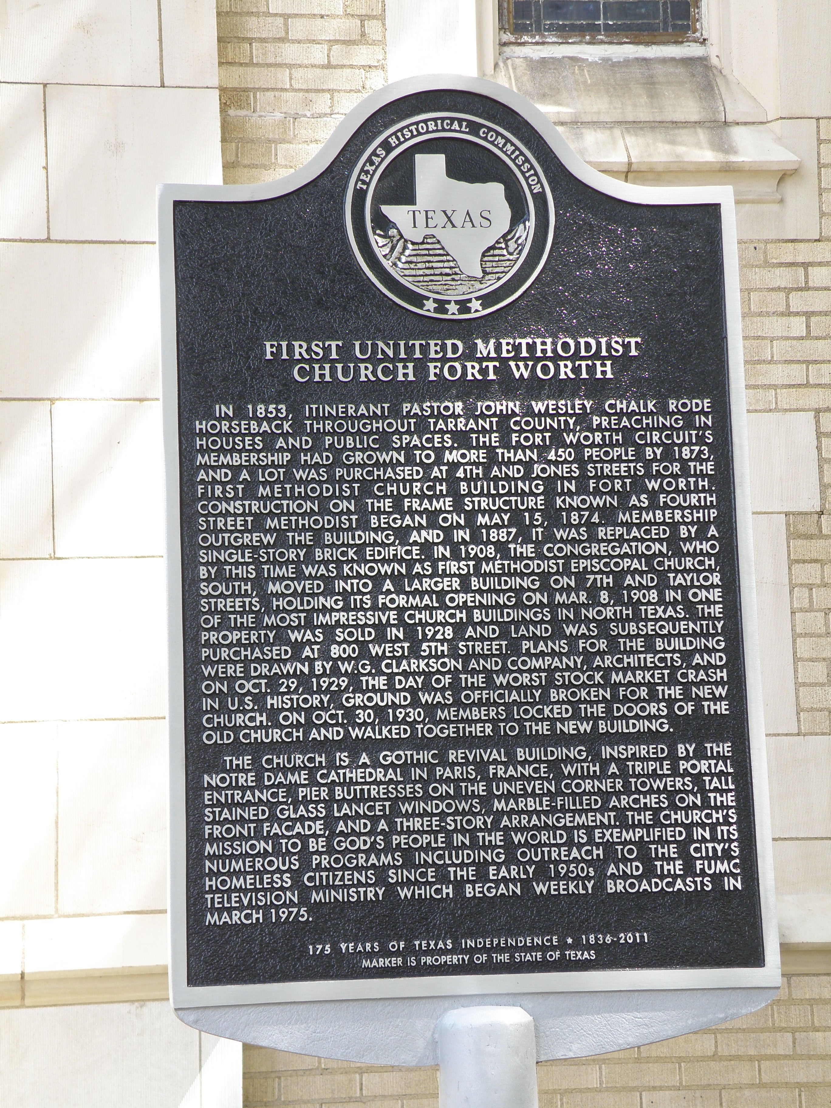 Downtown Historic Churches The Tarrant County Historical Journal