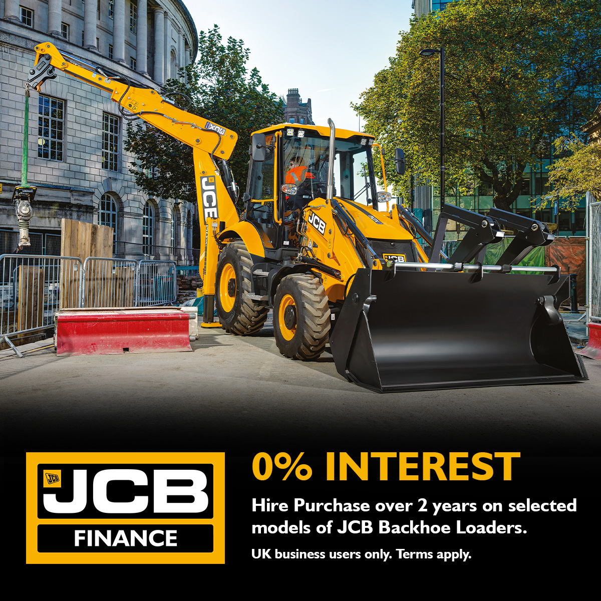 0 Interest Hire Purchase over 2 years on selected models of new JCB