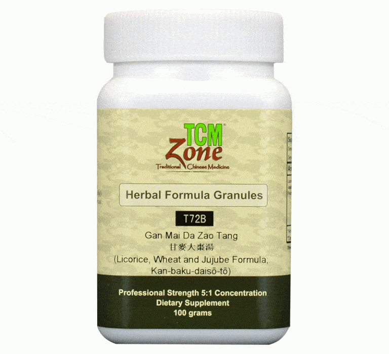 T72B Gan Mai Da Zao Tang, Licorice, Wheat and Jujube Formula