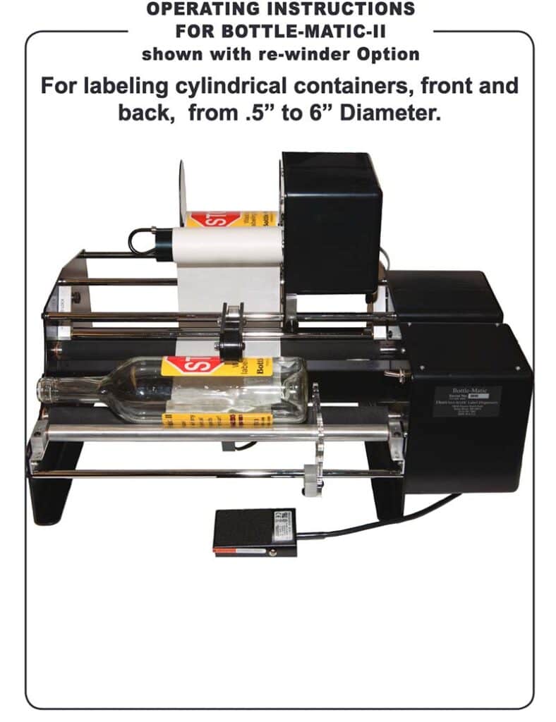 DELUXE Model DispensaMatic Dual Label BottleMatic 10" II Electric