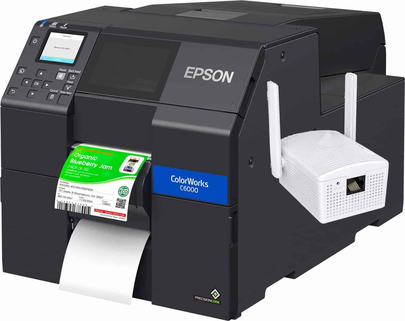 Wireless Bundle Epson ColorWorks CW-C6000P (Gloss) Color Inkjet Label