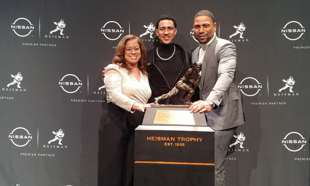 WATCH Bryce Young receives heartfelt message from his parents