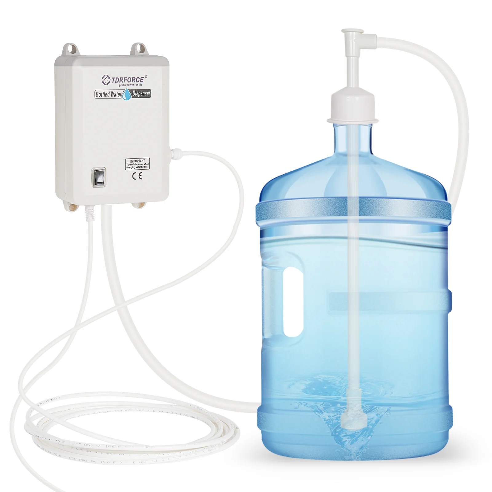 TDRFORCE 5 Gal Bottled Water Dispenser Pump Dispensing System 5 Gallon