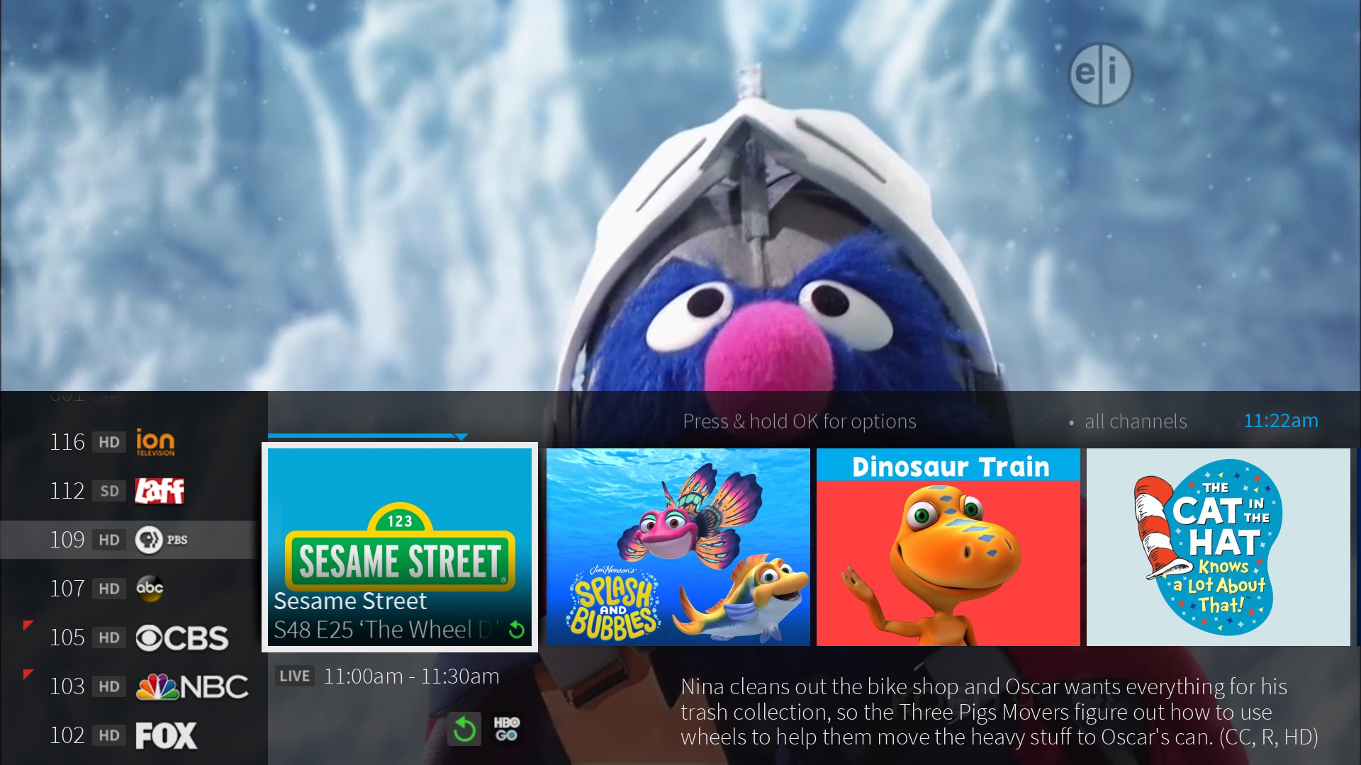 Navigate TDS TV+ without using the full guide TDS TV+ TDS
