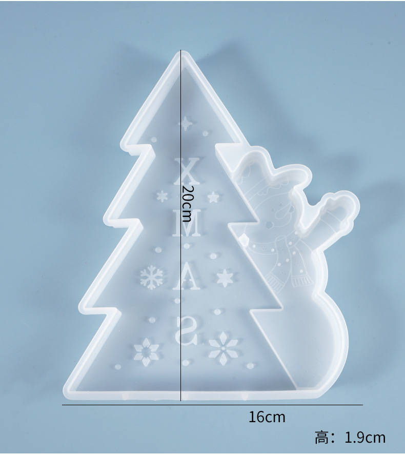 Christmas Resin Molds Epoxy Resin Molds Christmas Tree Snowmen Casting