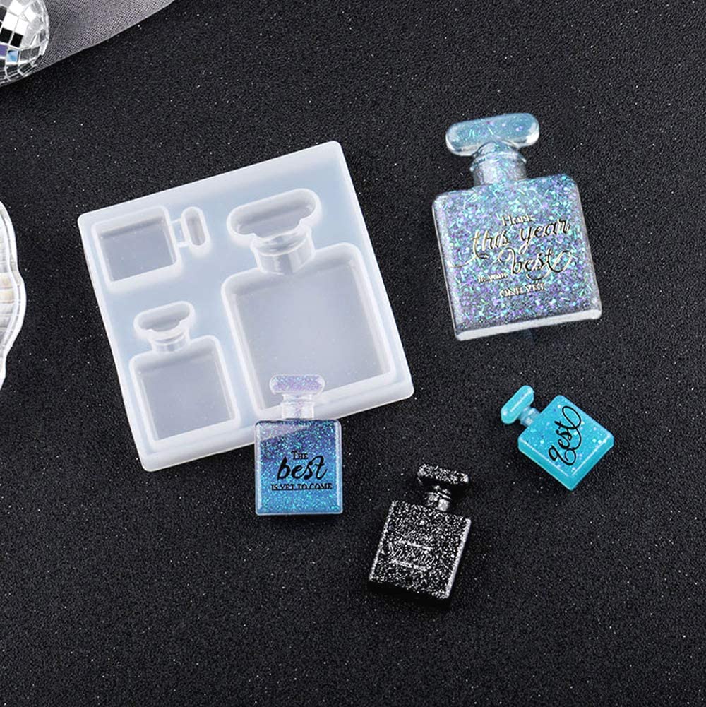 Perfume Bottle Silicone Mold Epoxy Resin Molds DIY Casting Molds for
