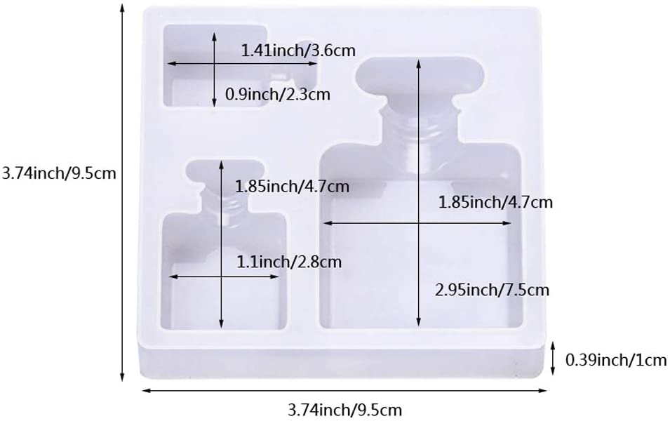 Perfume Bottle Silicone Mold Epoxy Resin Molds DIY Casting Molds for