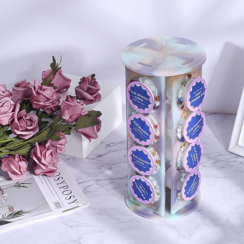 Coffee Pod Holder Resin Mold, 4 Sides 16 Coffee Pod Holders for K Cups, Epoxy Resin Casting