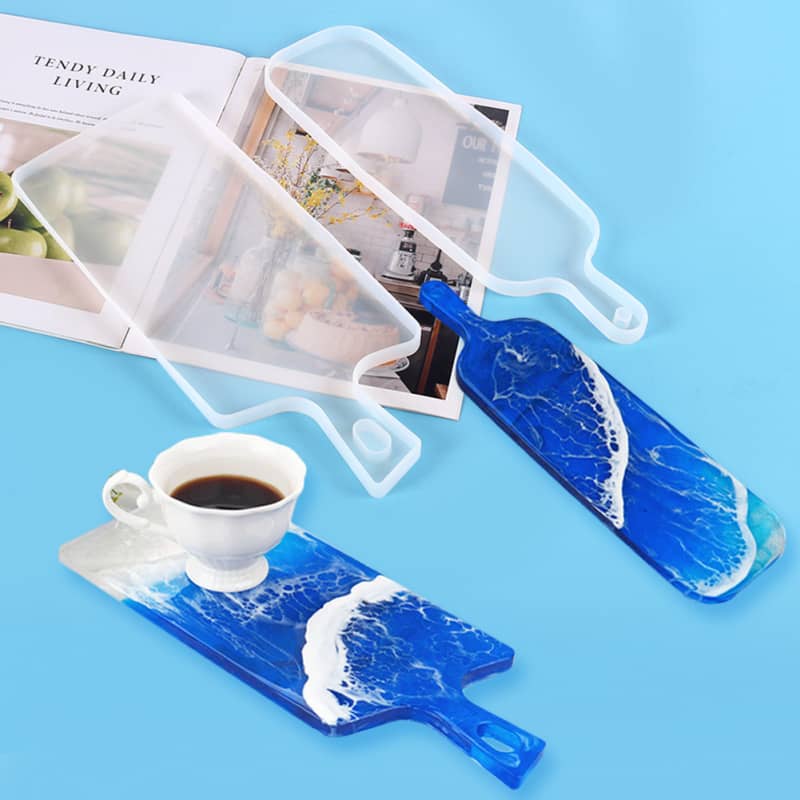 Resin Serving Tray Moulds with Handles Large Resin Epoxy Silicone
