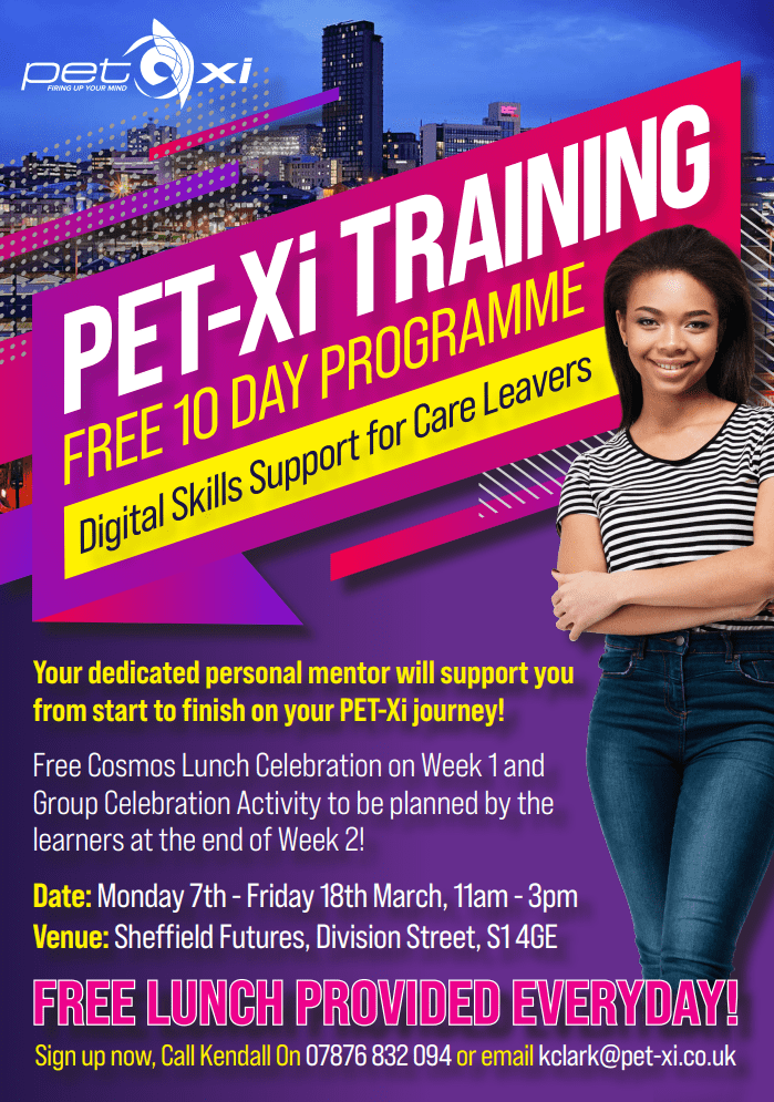 PETXi Training is now recruiting for its Digital Skills & Level Up programmes