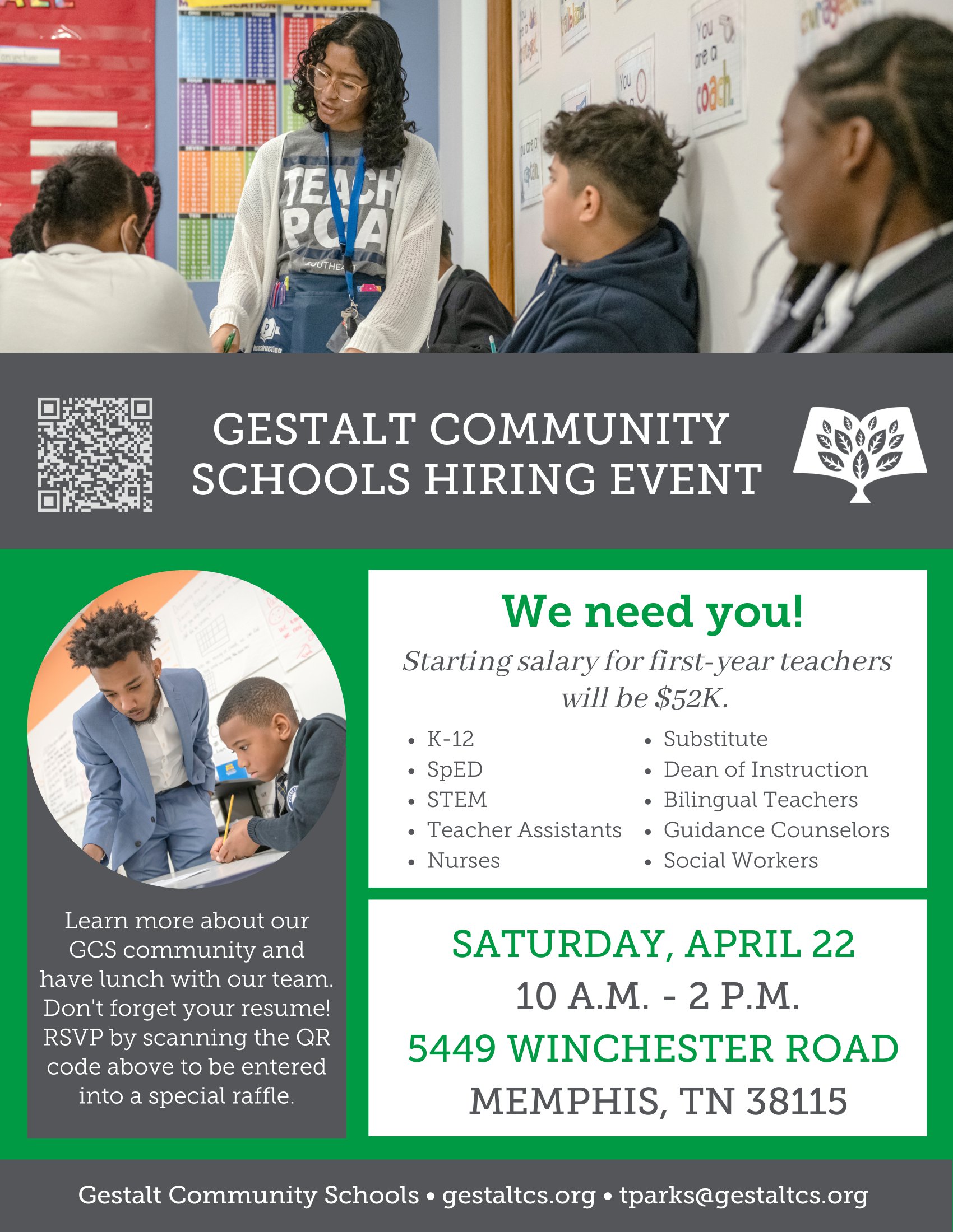 Gestalt Community Schools Hiring Event Teach901