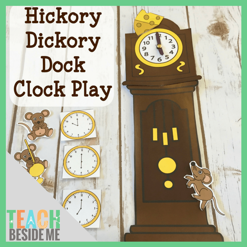 Hickory Dickory Dock Clock Play Teach Beside Me