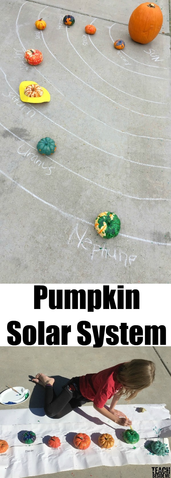 Pumpkin Solar System Teach Beside Me