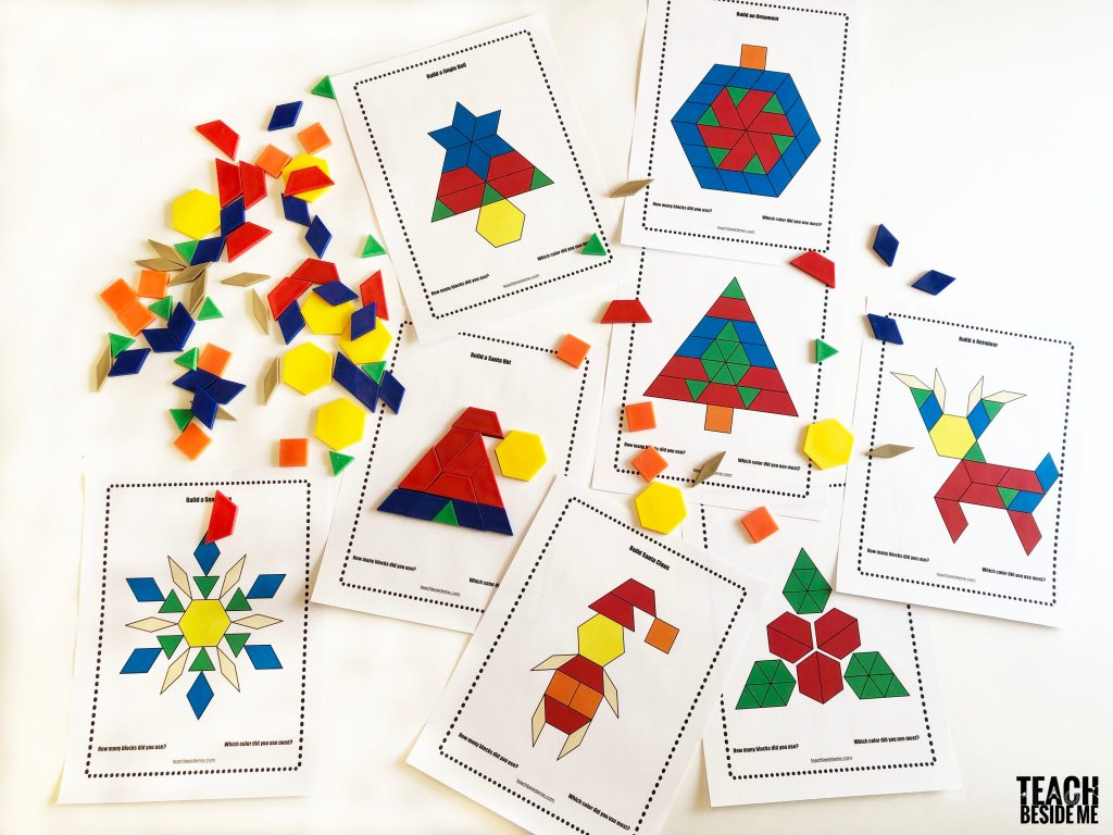 Christmas Pattern Block Templates Teach Beside Me