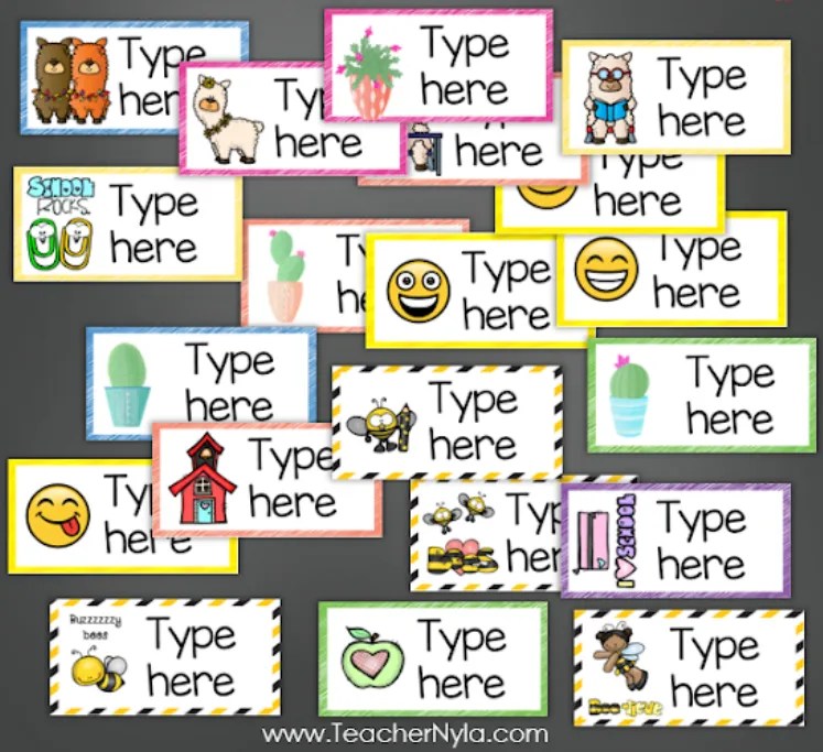 Book Bin Labels Nyla's Crafty Teaching